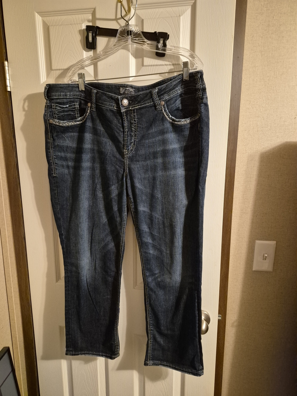 Silver Jeans Women's Dark Indigo Flare Jeans